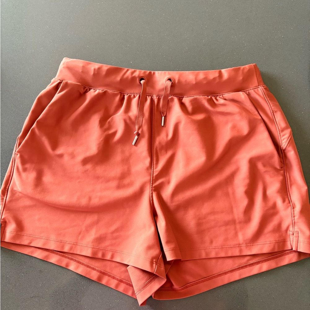 Old Navy Orange Athletic Shorts Lightweight Elastic Waist